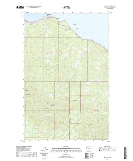 Neah Bay Washington US Topo Map Image