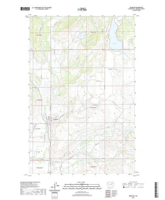 Nespelem Washington US Topo Map Image