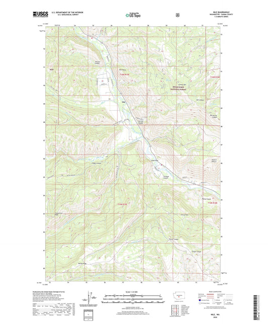 Nile Washington US Topo Map Image