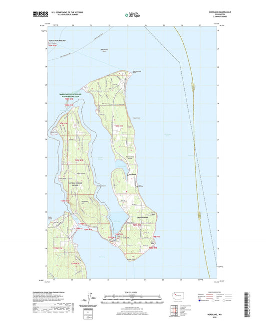 Nordland Washington US Topo Map Image