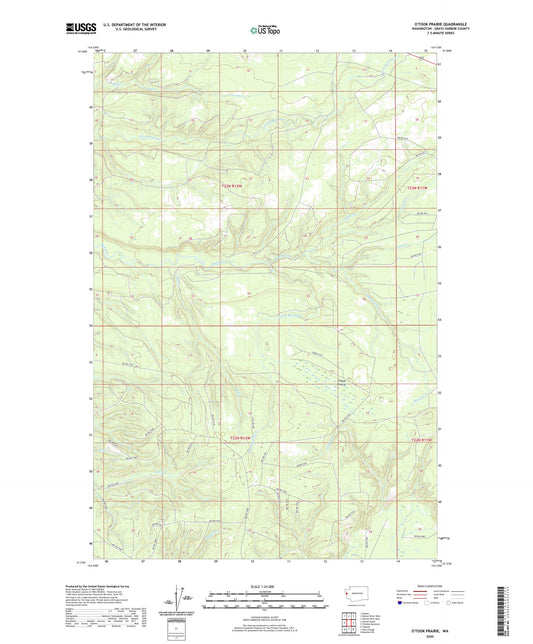 O'Took Prairie Washington US Topo Map Image