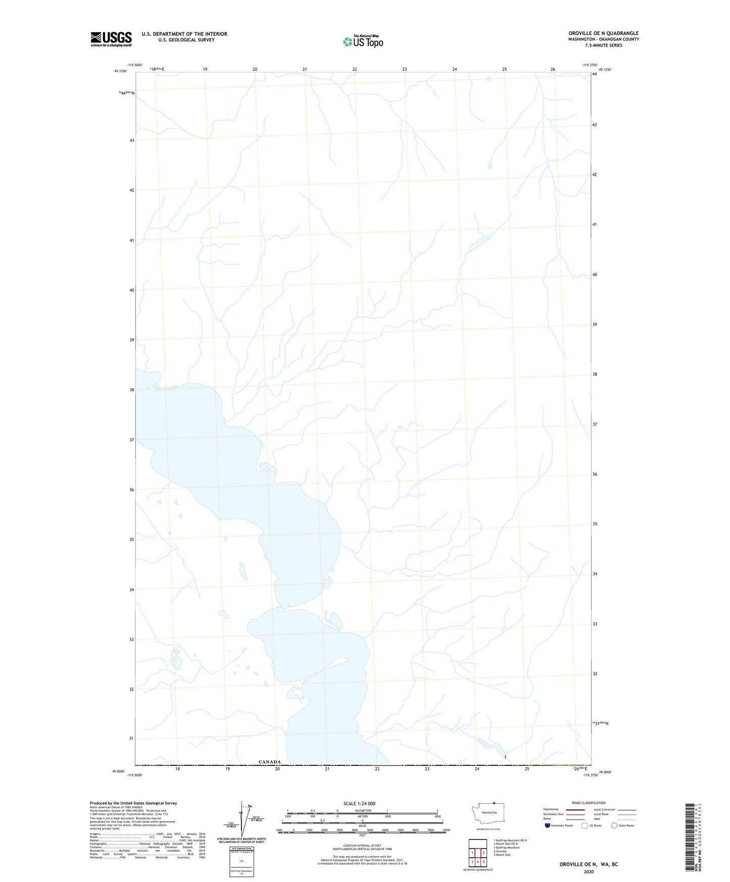 Oroville OE N Washington US Topo Map Image
