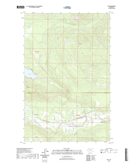 Oso Washington US Topo Map Image