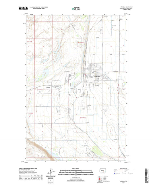 Othello Washington US Topo Map Image
