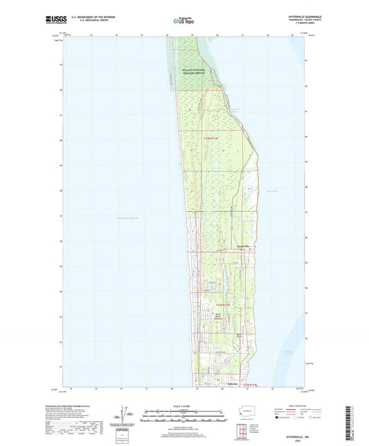 Oysterville Washington US Topo Map Image