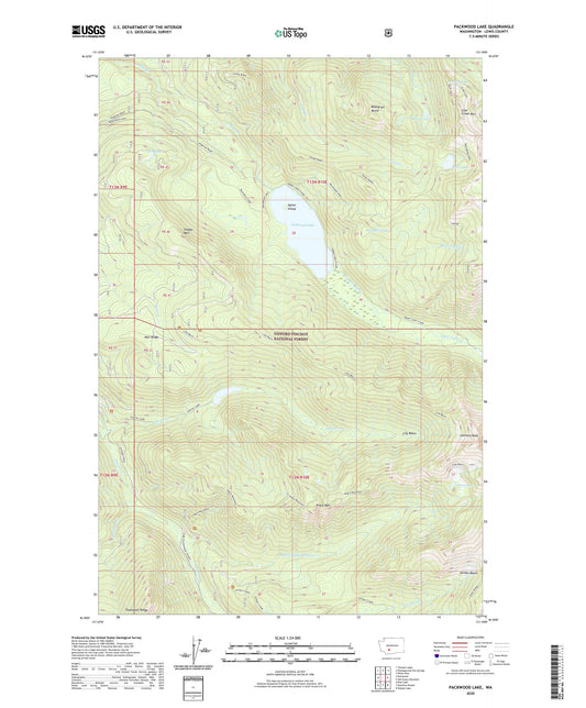 Packwood Lake Washington US Topo Map Image