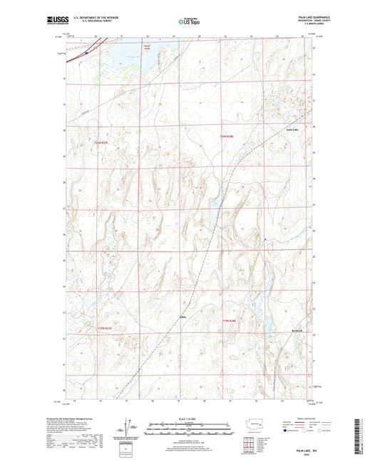Palm Lake Washington US Topo Map Image