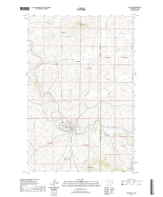 Palouse Washington US Topo Map Image