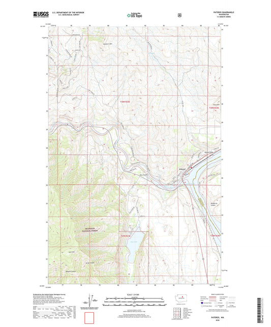 Pateros Washington US Topo Map Image