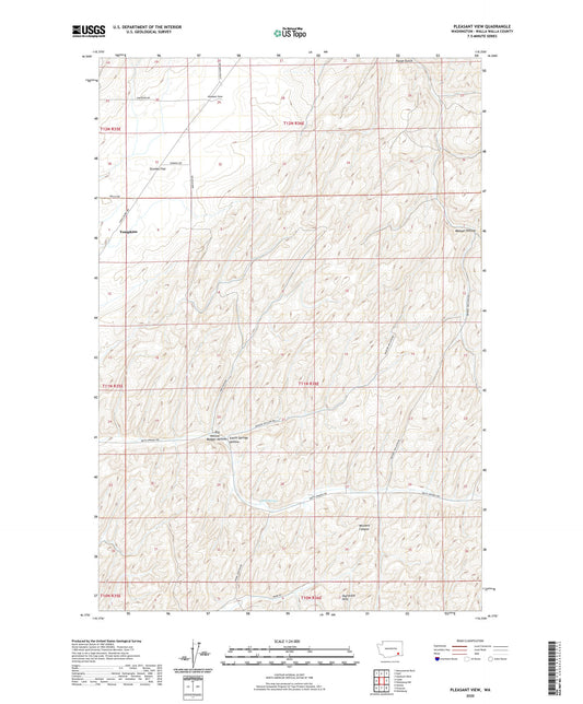 Pleasant View Washington US Topo Map Image