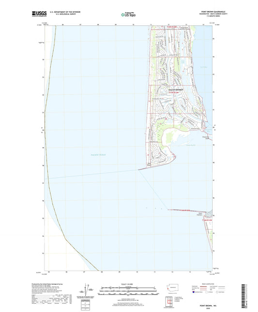 Point Brown Washington US Topo Map Image