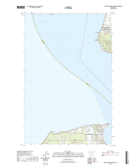 Port Townsend North Washington US Topo Map Image