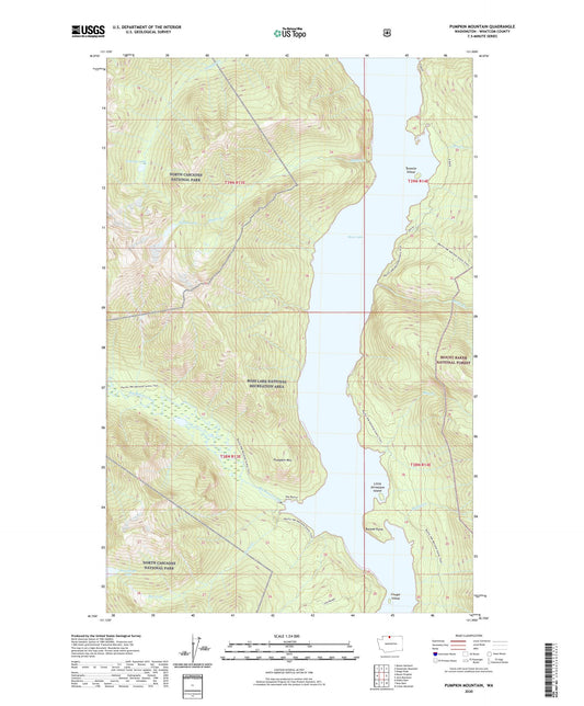 Pumpkin Mountain Washington US Topo Map Image