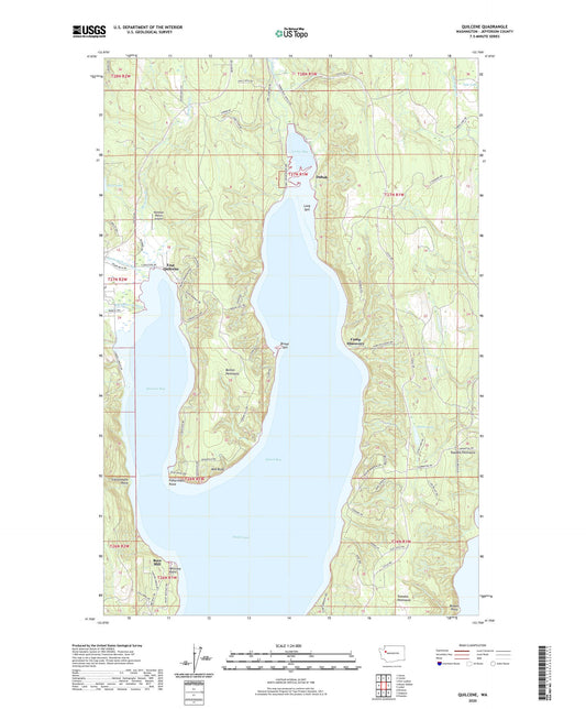 Quilcene Washington US Topo Map Image