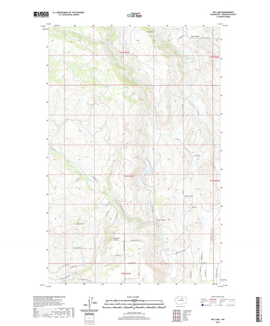 Rat Lake Washington US Topo Map Image