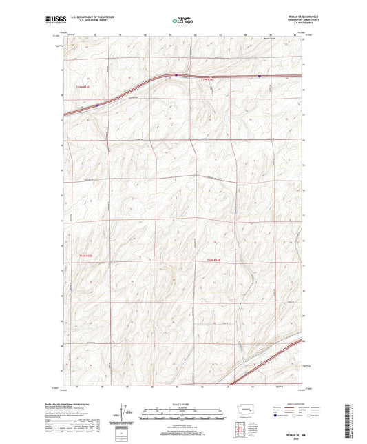 Reiman SE Washington US Topo Map Image