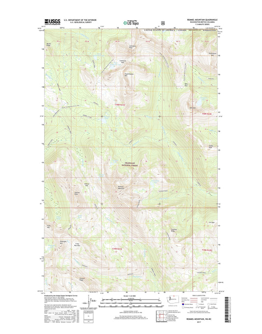 Remmel Mountain Washington US Topo Map Image