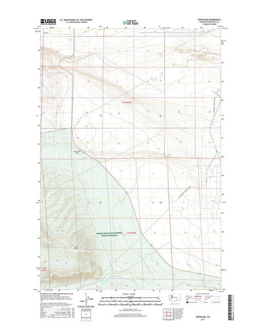 Riverland Washington US Topo Map Image
