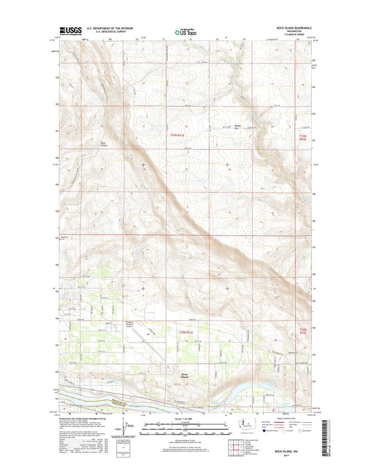 Rock Island Washington US Topo Map Image
