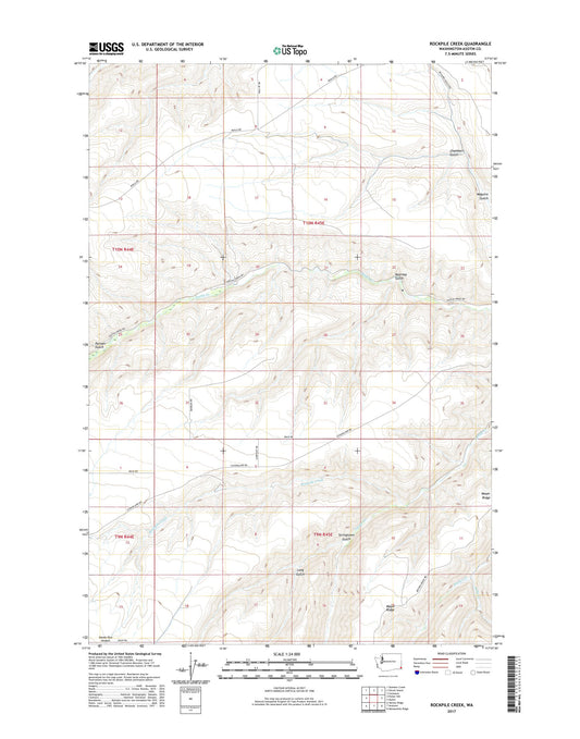 Rockpile Creek Washington US Topo Map Image