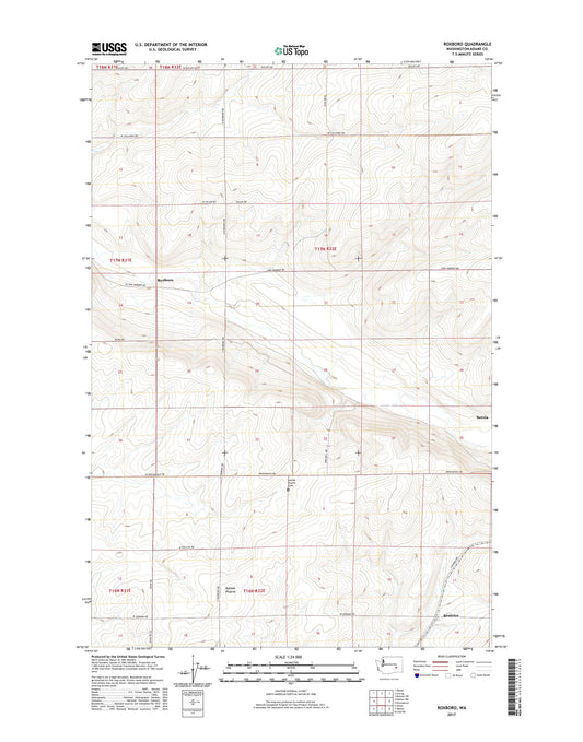 Roxboro Washington US Topo Map Image