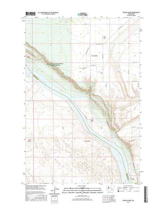 Savage Island Washington US Topo Map Image