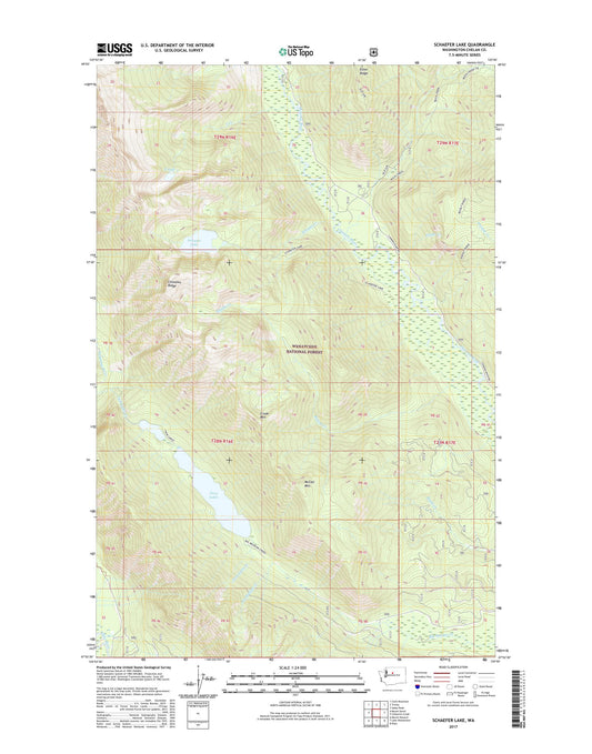 Schaefer Lake Washington US Topo Map Image