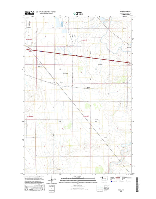 Sieler Washington US Topo Map Image