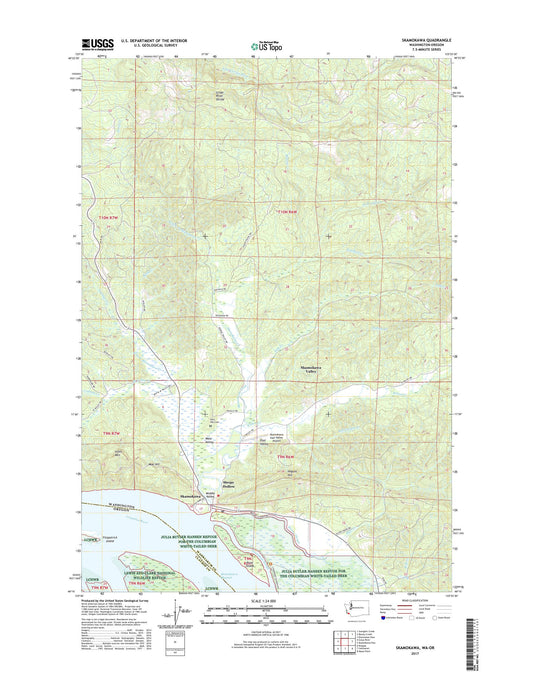 Skamokawa Washington US Topo Map Image