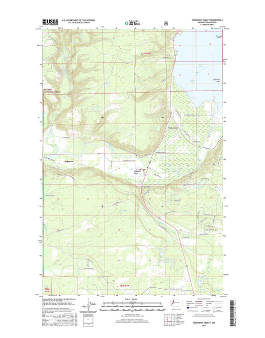 Skokomish Valley Washington US Topo Map Image