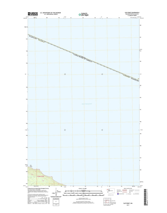 Slip Point Washington US Topo Map Image