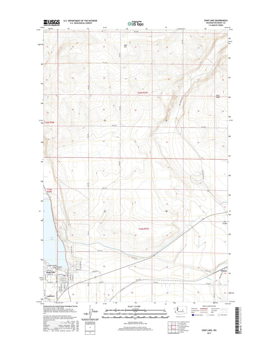 Soap Lake Washington US Topo Map Image