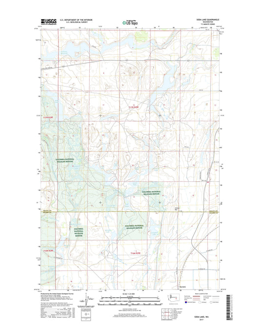 Soda Lake Washington US Topo Map Image