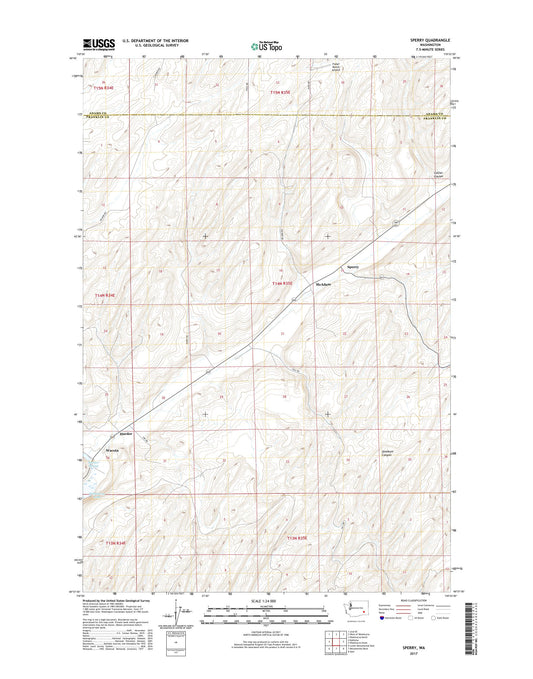 Sperry Washington US Topo Map Image