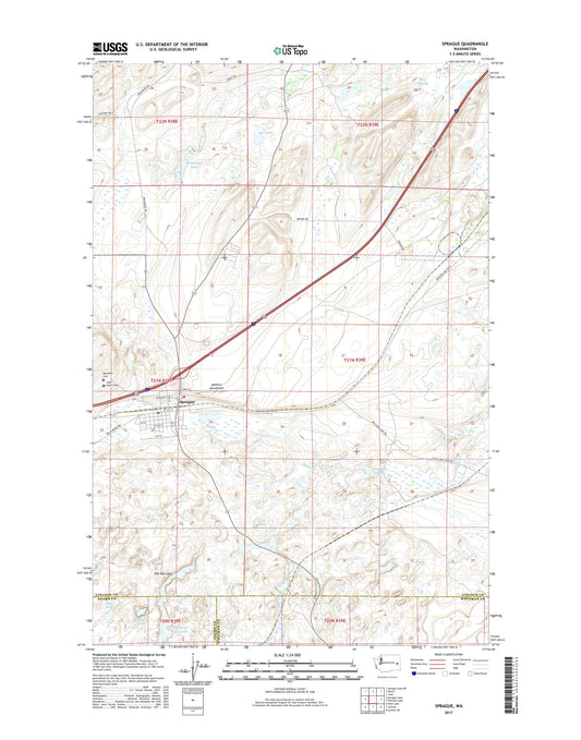 Sprague Washington US Topo Map Image