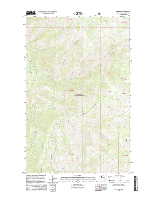 Spur Peak Washington US Topo Map Image