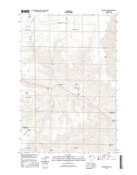 Stember Creek Washington US Topo Map Image