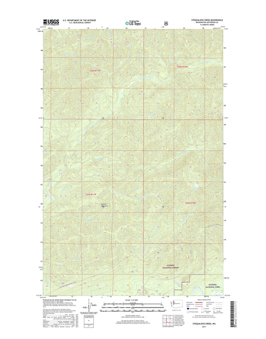 Stequaleho Creek Washington US Topo Map Image
