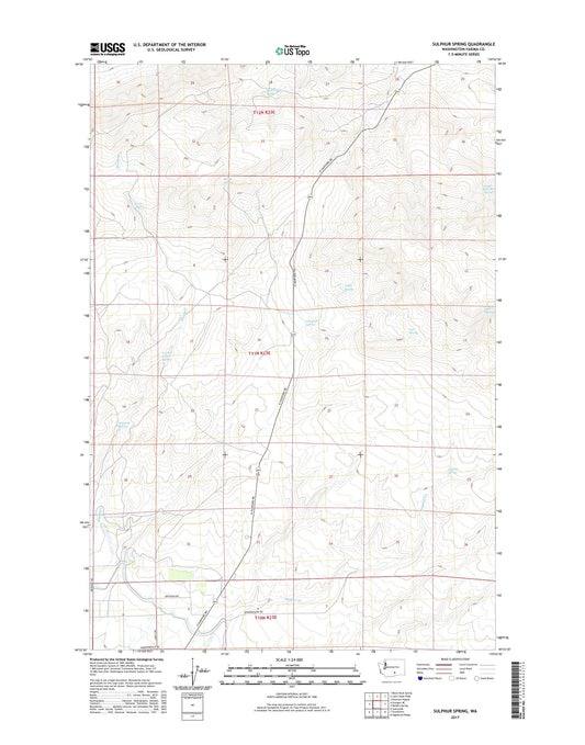 Sulphur Spring Washington US Topo Map Image