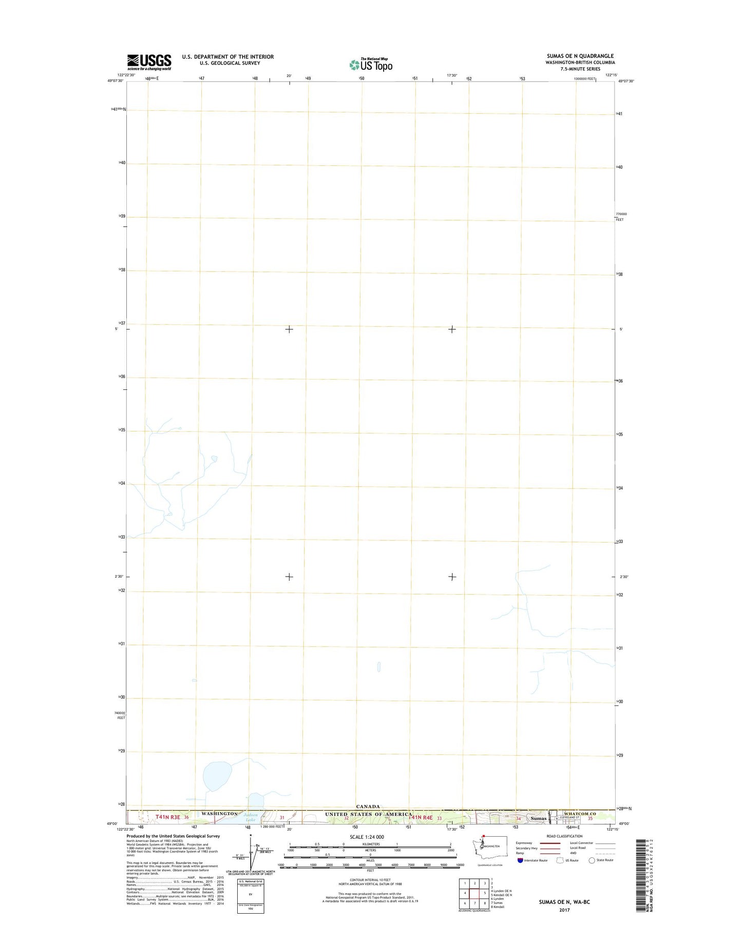 Sumas OE N Washington US Topo Map Image