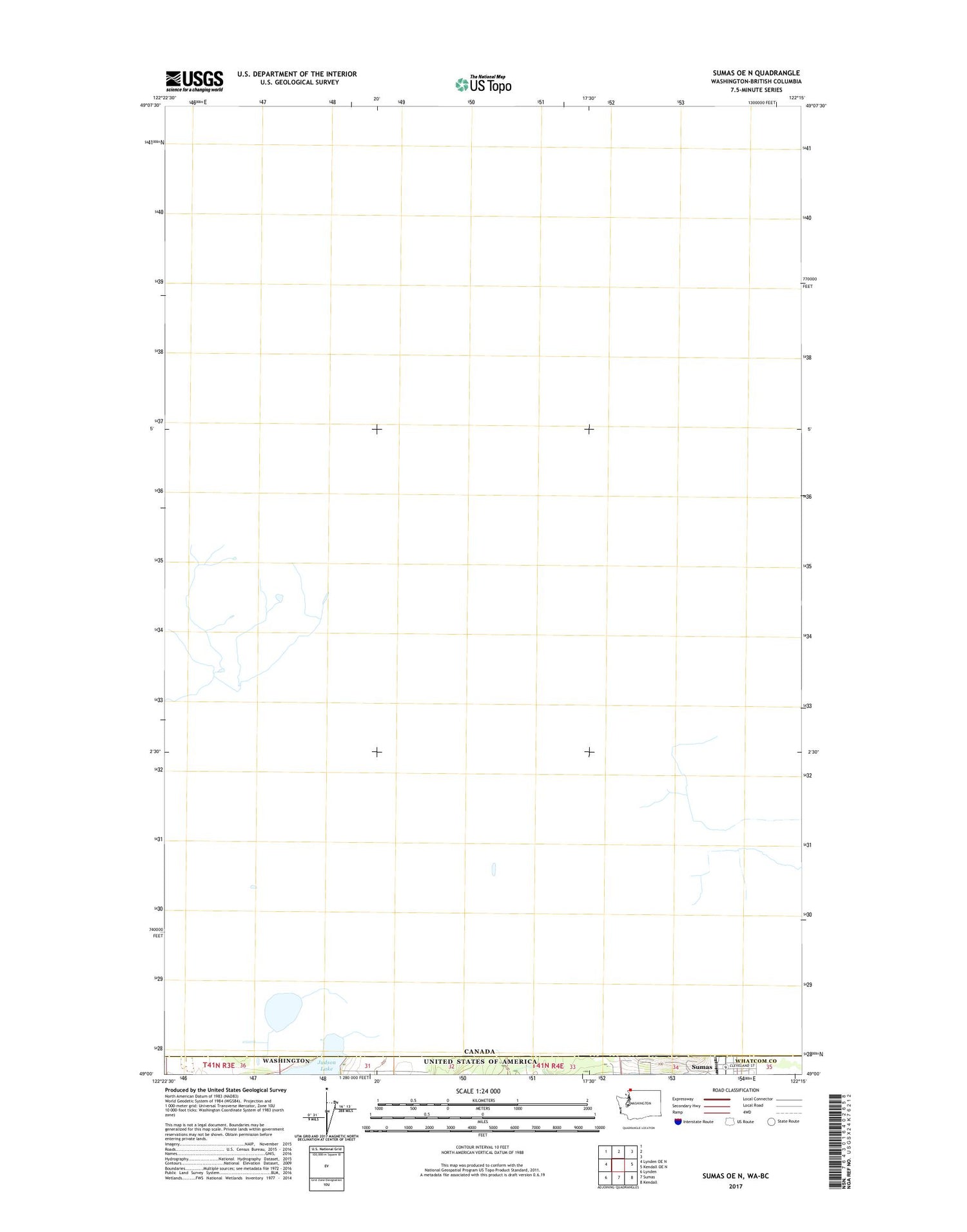 Sumas OE N Washington US Topo Map Image