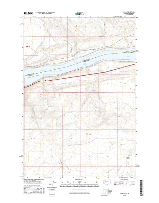 Sundale Washington US Topo Map Image