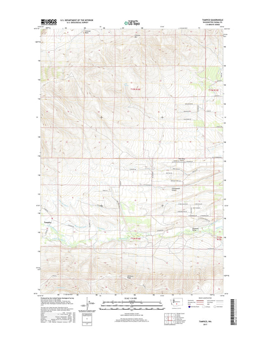 Tampico Washington US Topo Map Image