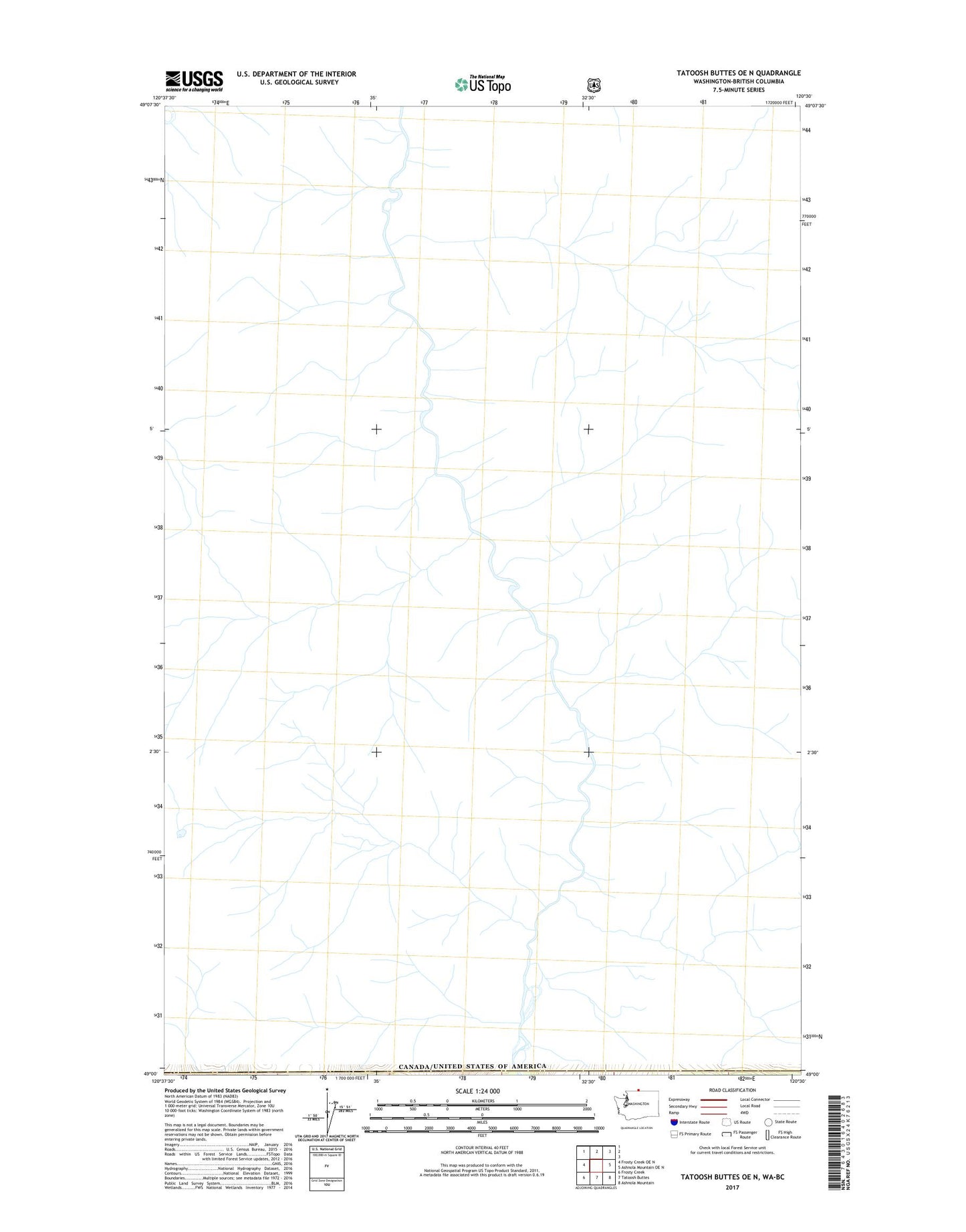 Tatoosh Buttes OE N Washington US Topo Map Image