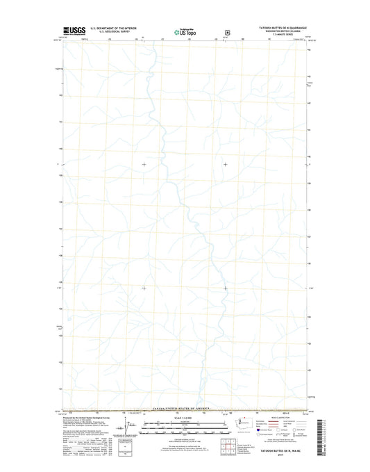 Tatoosh Buttes OE N Washington US Topo Map Image