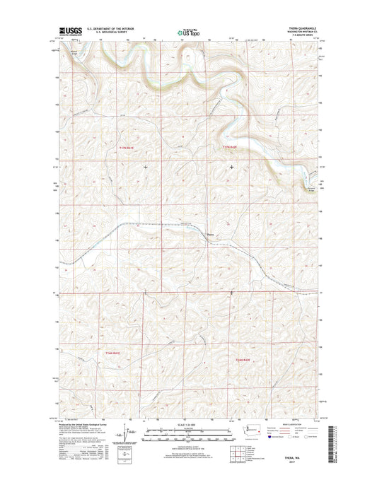 Thera Washington US Topo Map Image