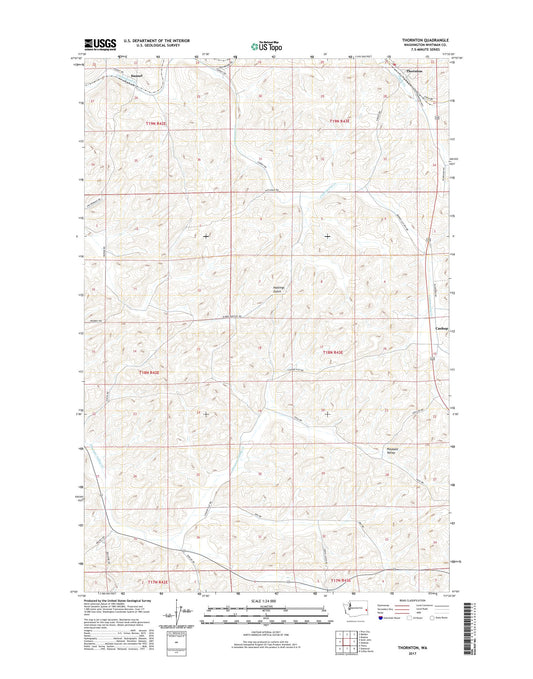Thornton Washington US Topo Map Image