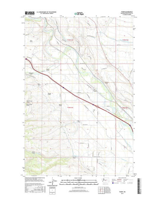 Thorp Washington US Topo Map Image