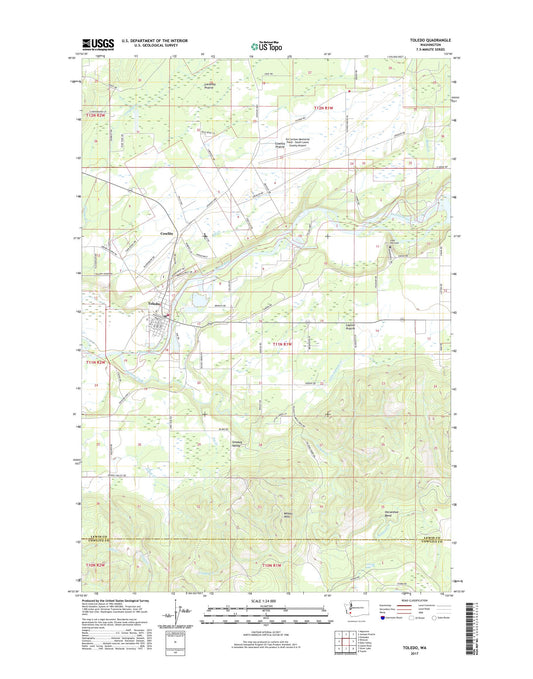 Toledo Washington US Topo Map Image