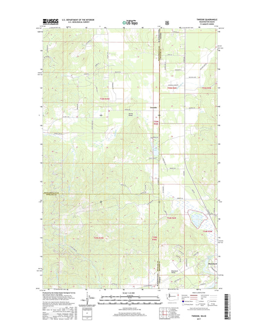 Tweedie Washington US Topo Map Image